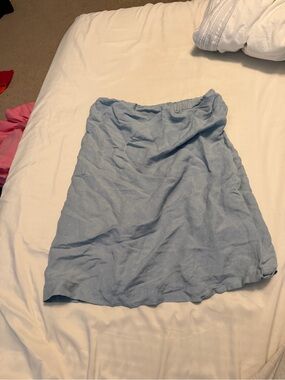 Style & Co. Strapless Light Blue Casual Dress